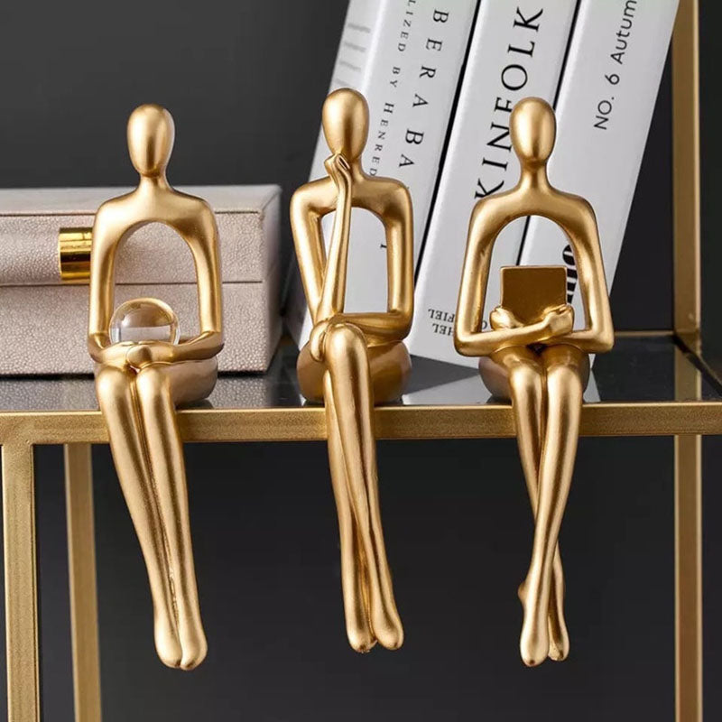 Abstract Bookshelf Decor Figurines