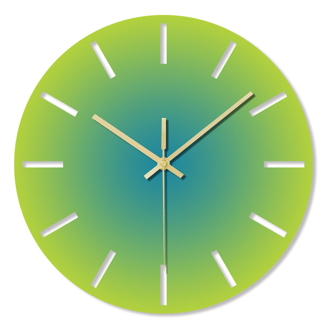 Reloj de pared de color degradado