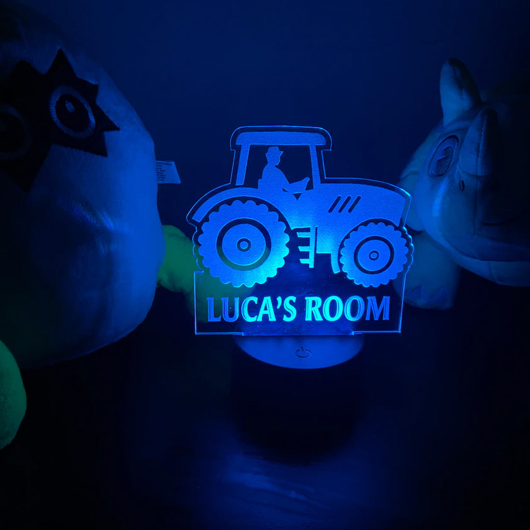 Personalized Tractor Night Light