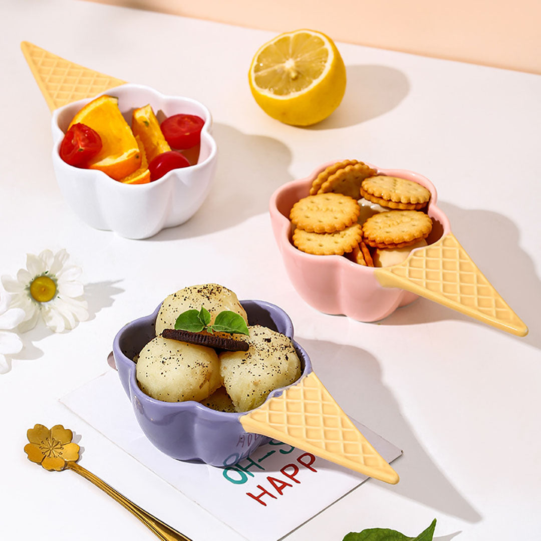 Ice Cream Handle Dessert Bowl