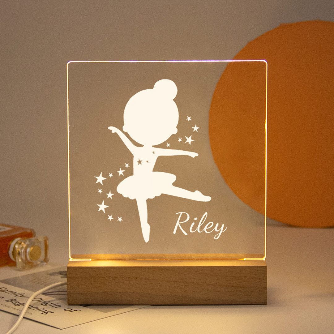 Customized Wood Base Night Light