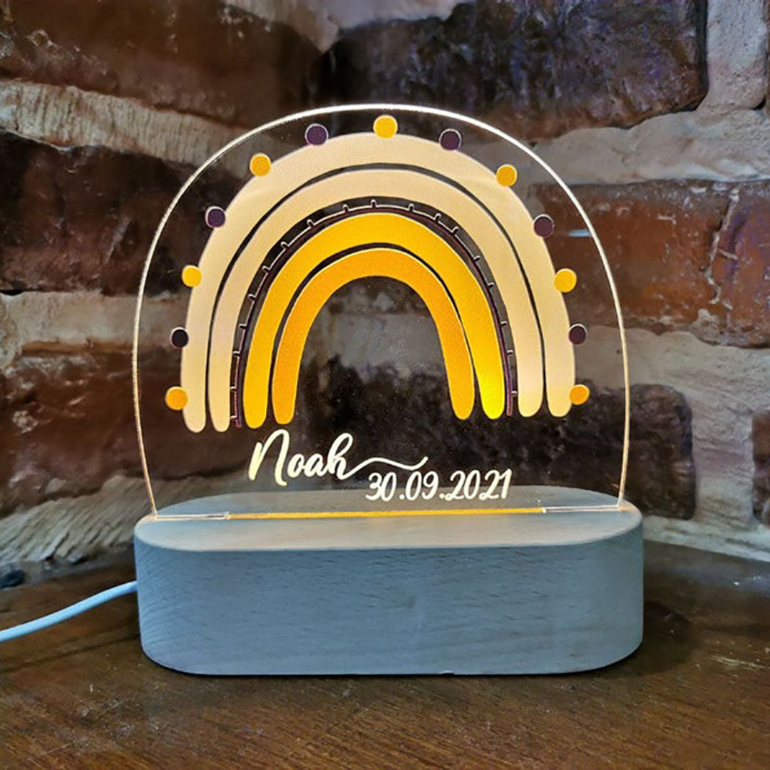 Personalized Rainbow Night Lamp