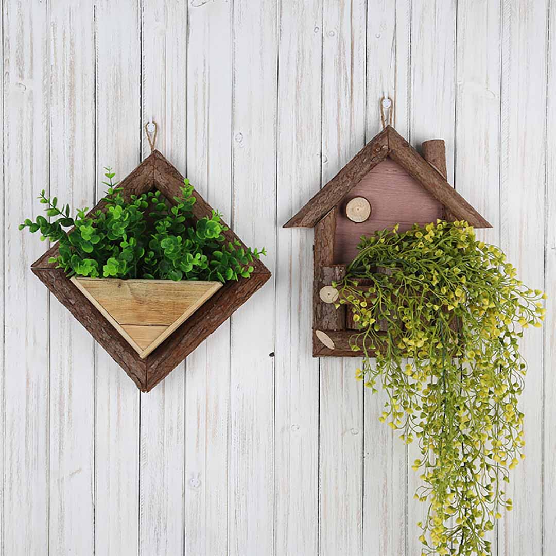 Wooden House Planter Series