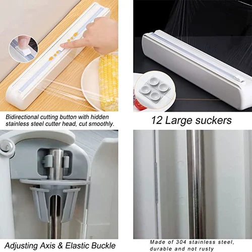 Plastic Wrap Dispenser With Cutter