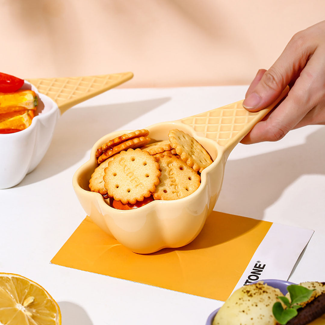 Ice Cream Handle Dessert Bowl