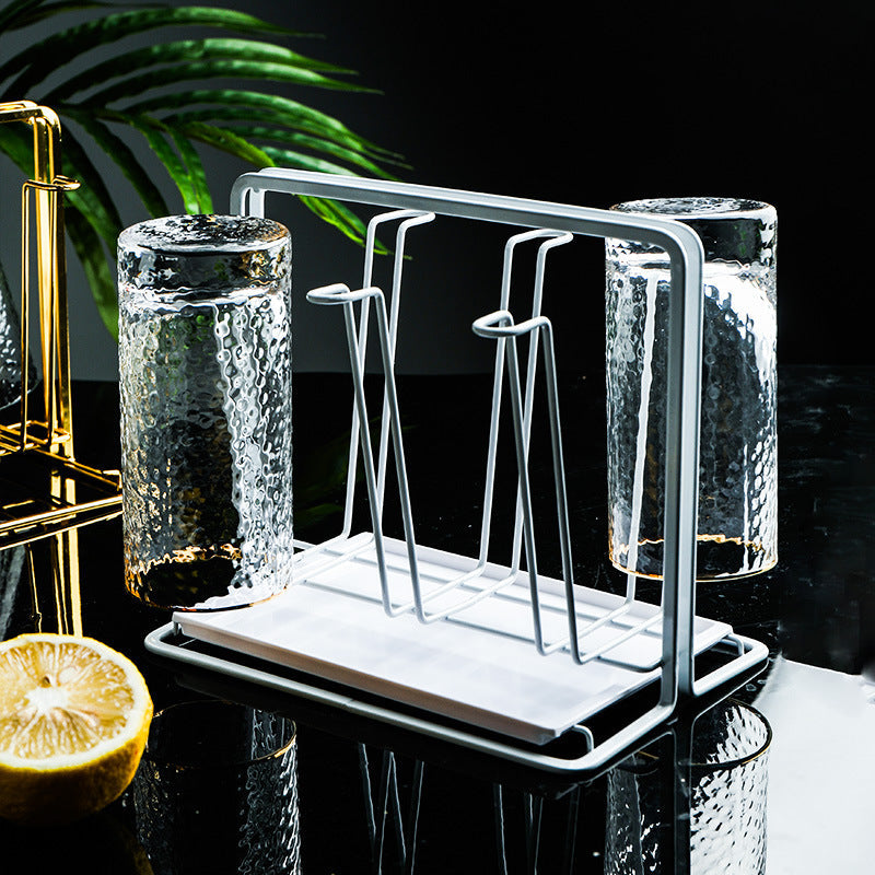 Golden Iron Cup Drying Rack