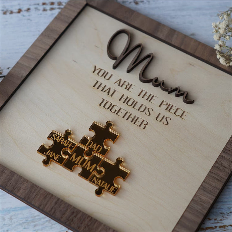 Handmade Personalized Puzzle Piece