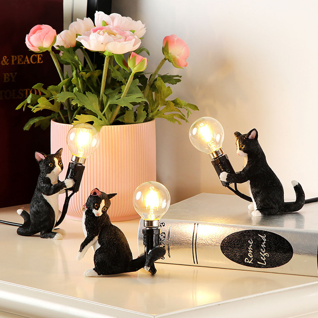 Lampada da tavolo a LED con gatto carino