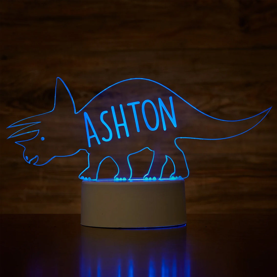 Personalized Dinosaur Night Light