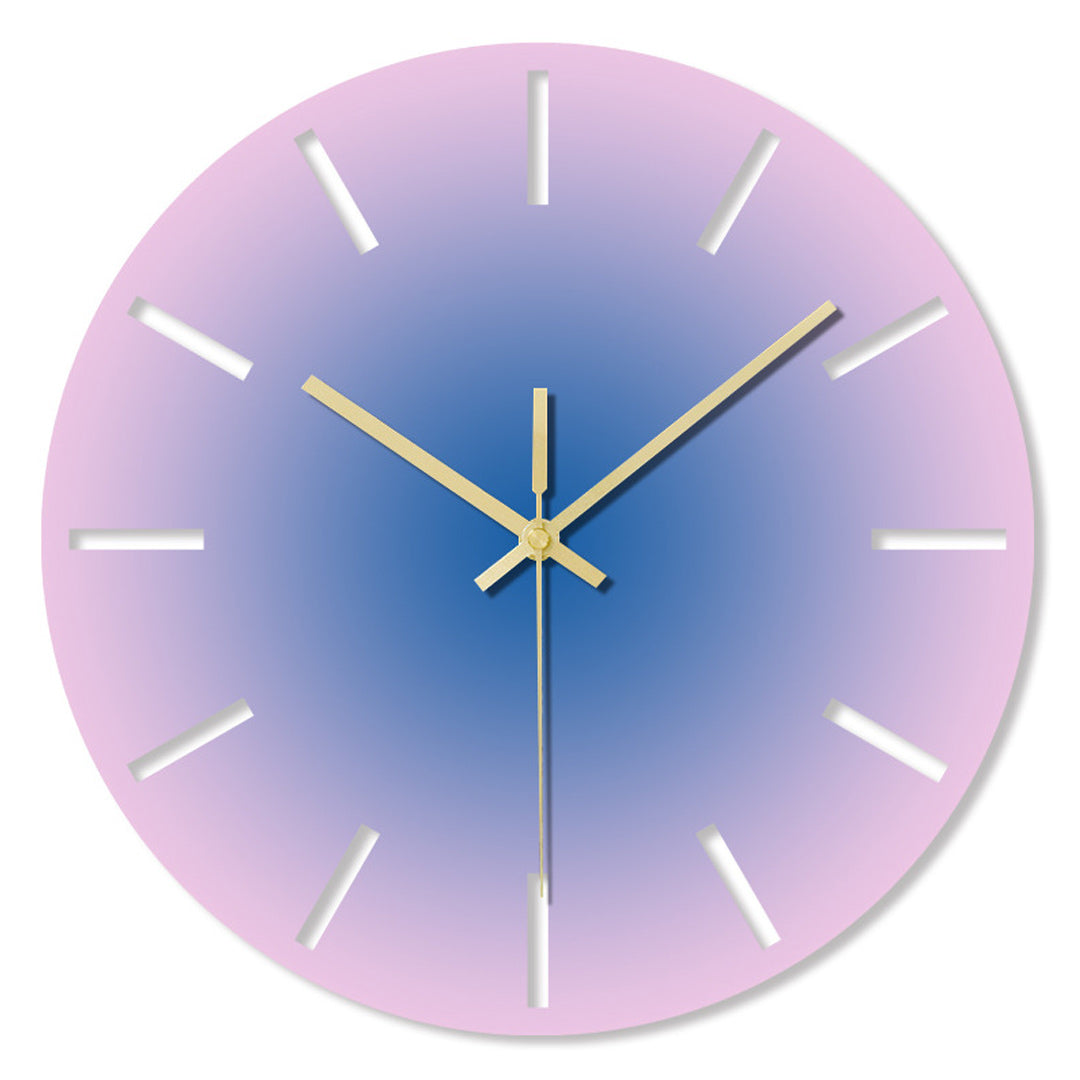 Reloj de pared de color degradado