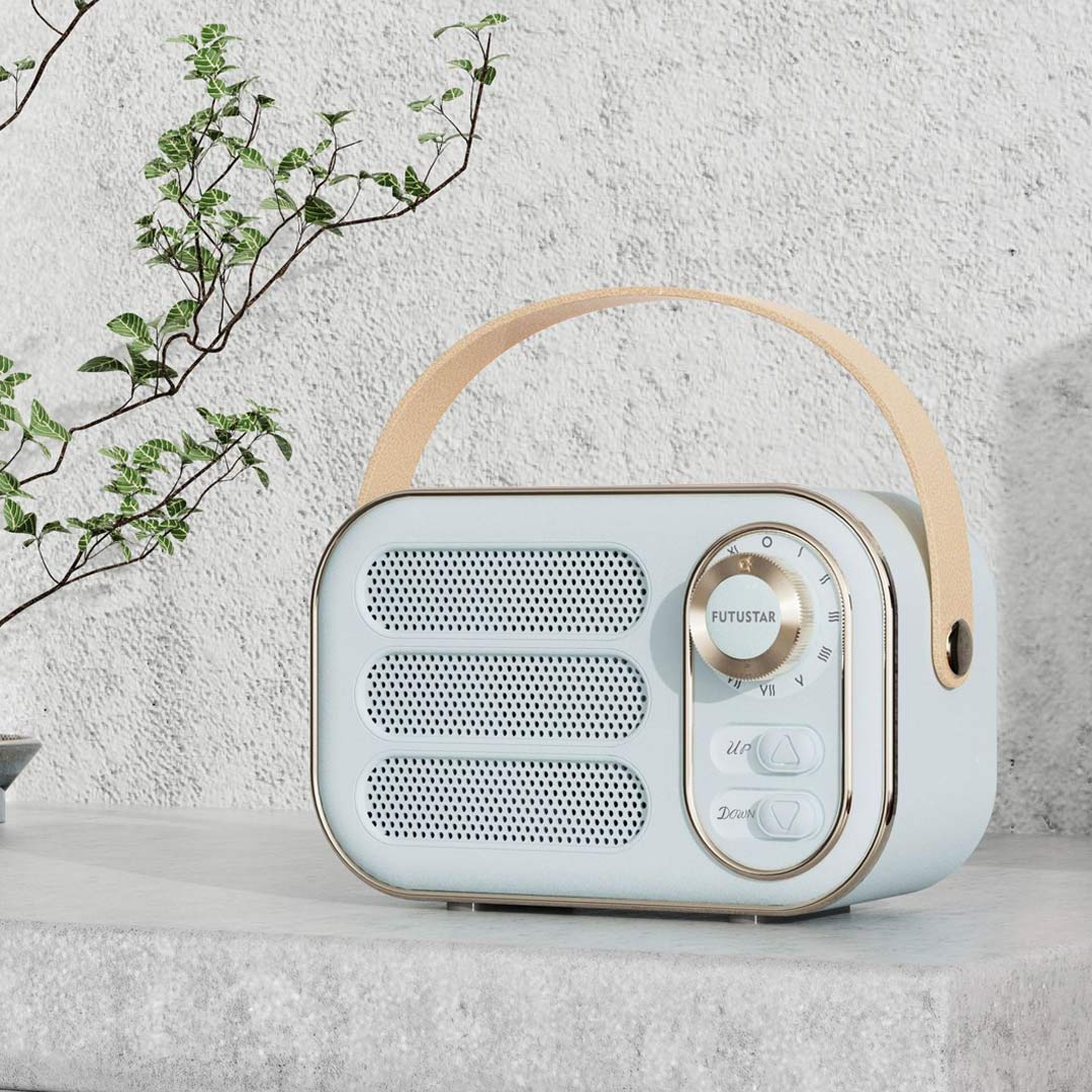 Altavoz Bluetooth inalámbrico portátil retro