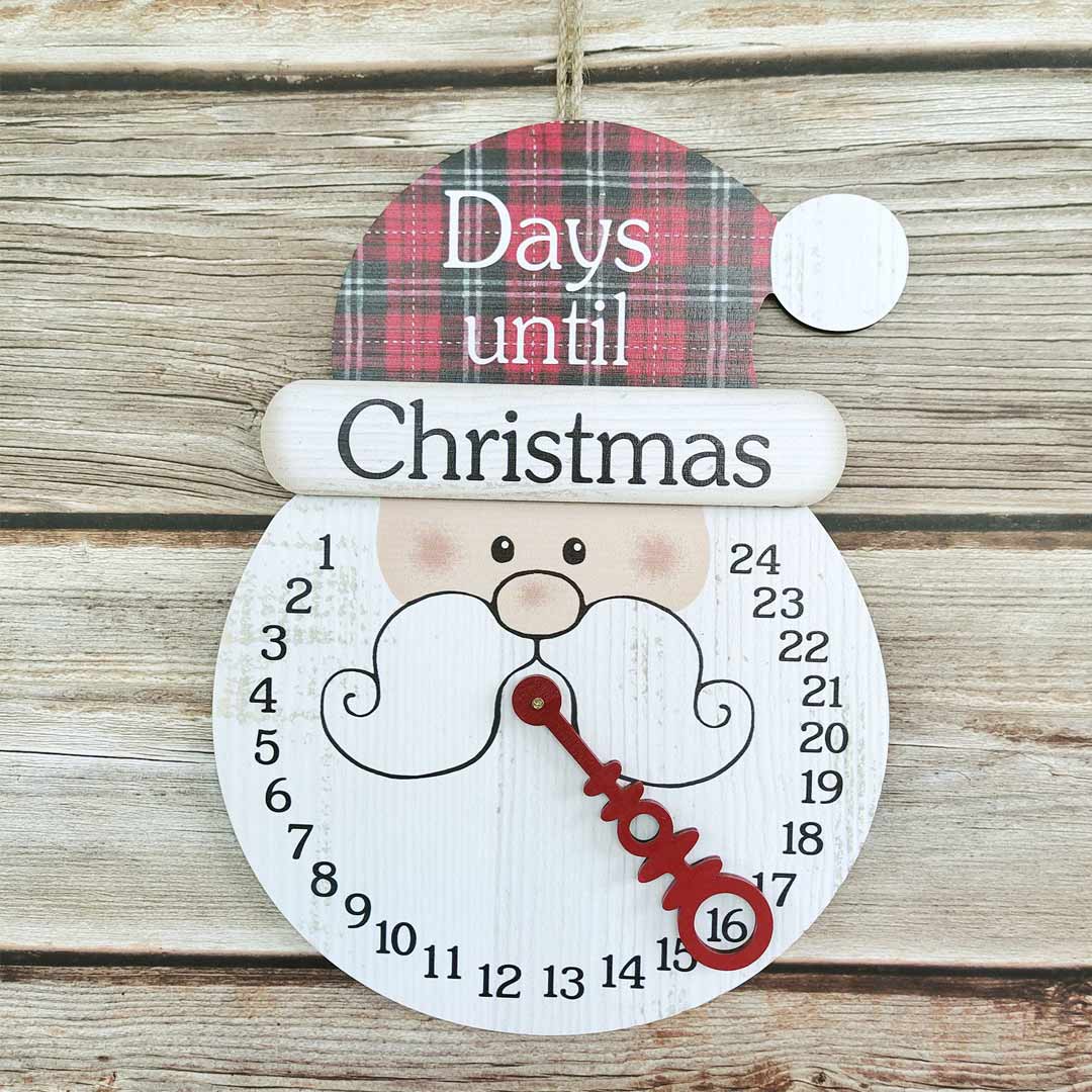 Wooden Creative Countdown Holiday Calendar