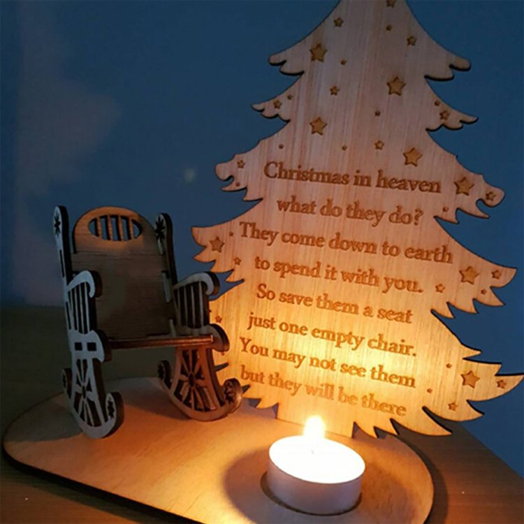 Christmas Candle Memorial Display to Remember Loved Ones