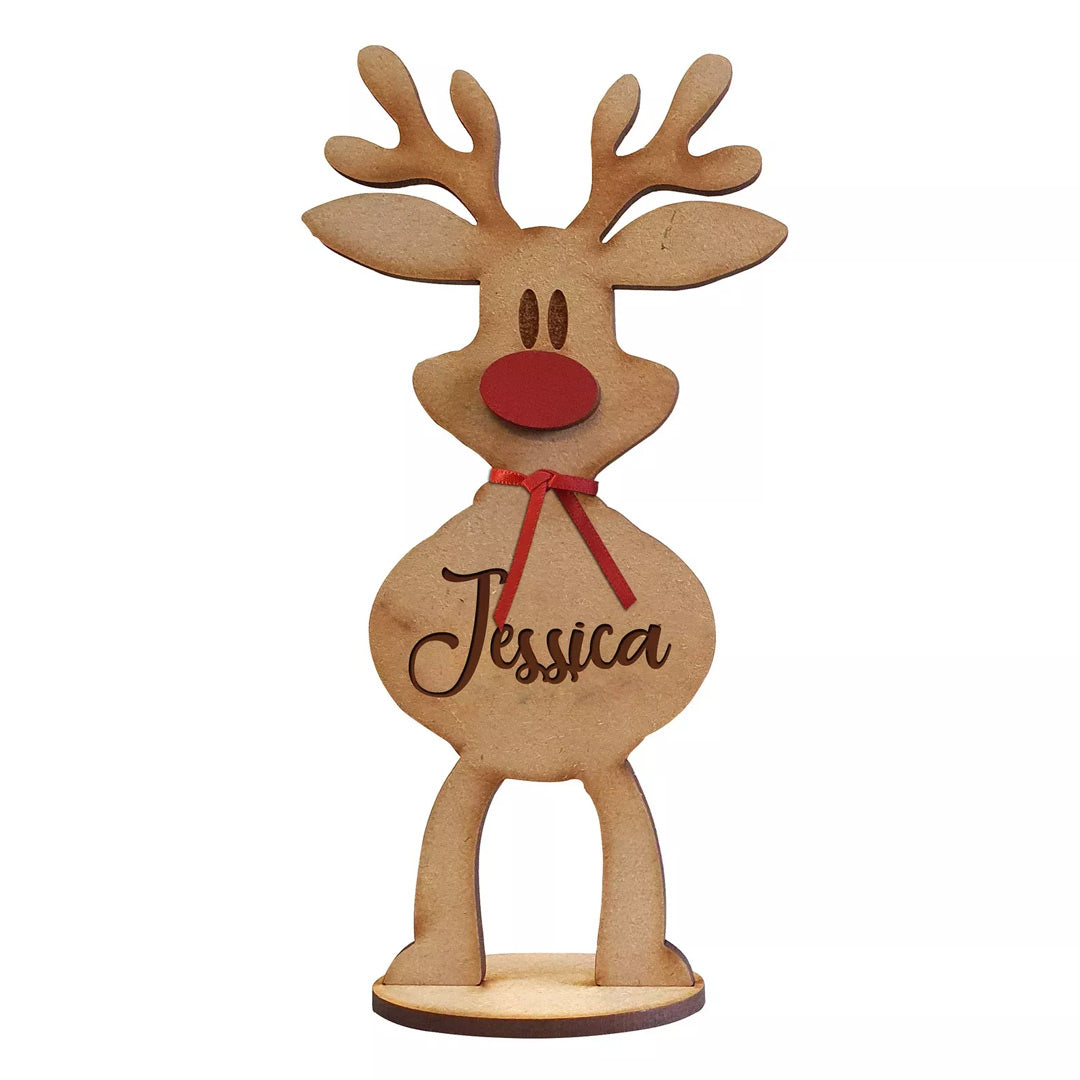 Personalized Freestanding Reindeer