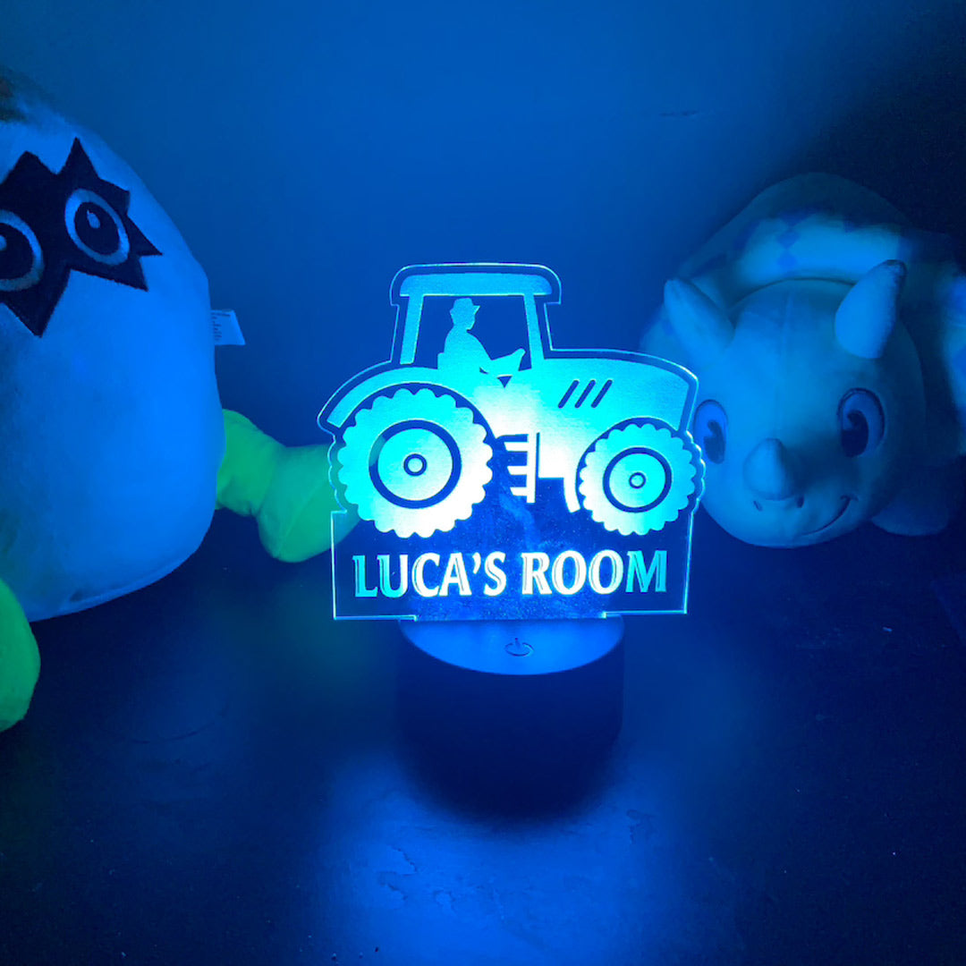 Personalized Tractor Night Light