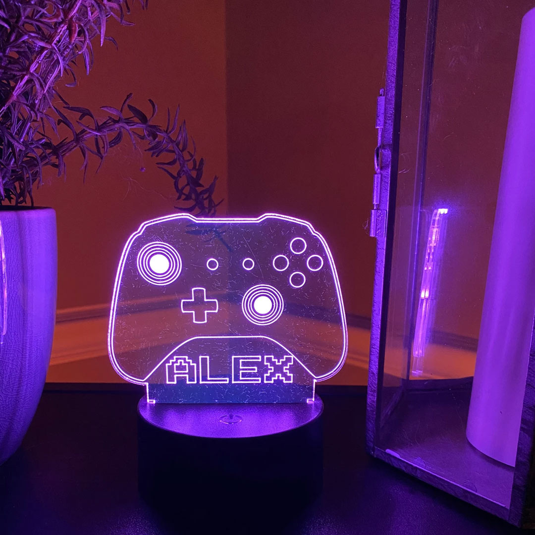 Luce notturna 3D personalizzata per controller box