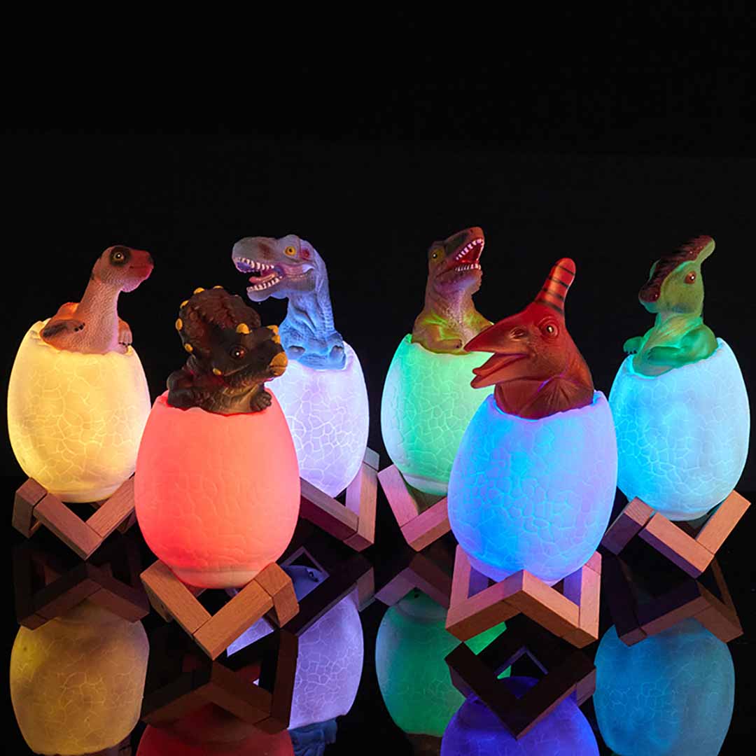 3D Dinosaur Egg Night Light