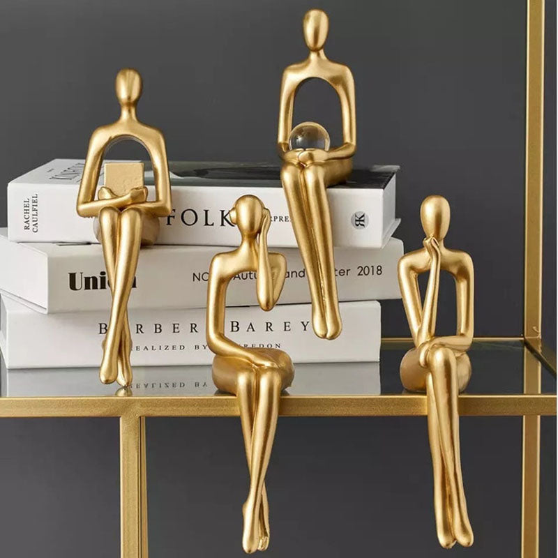 Abstract Bookshelf Decor Figurines