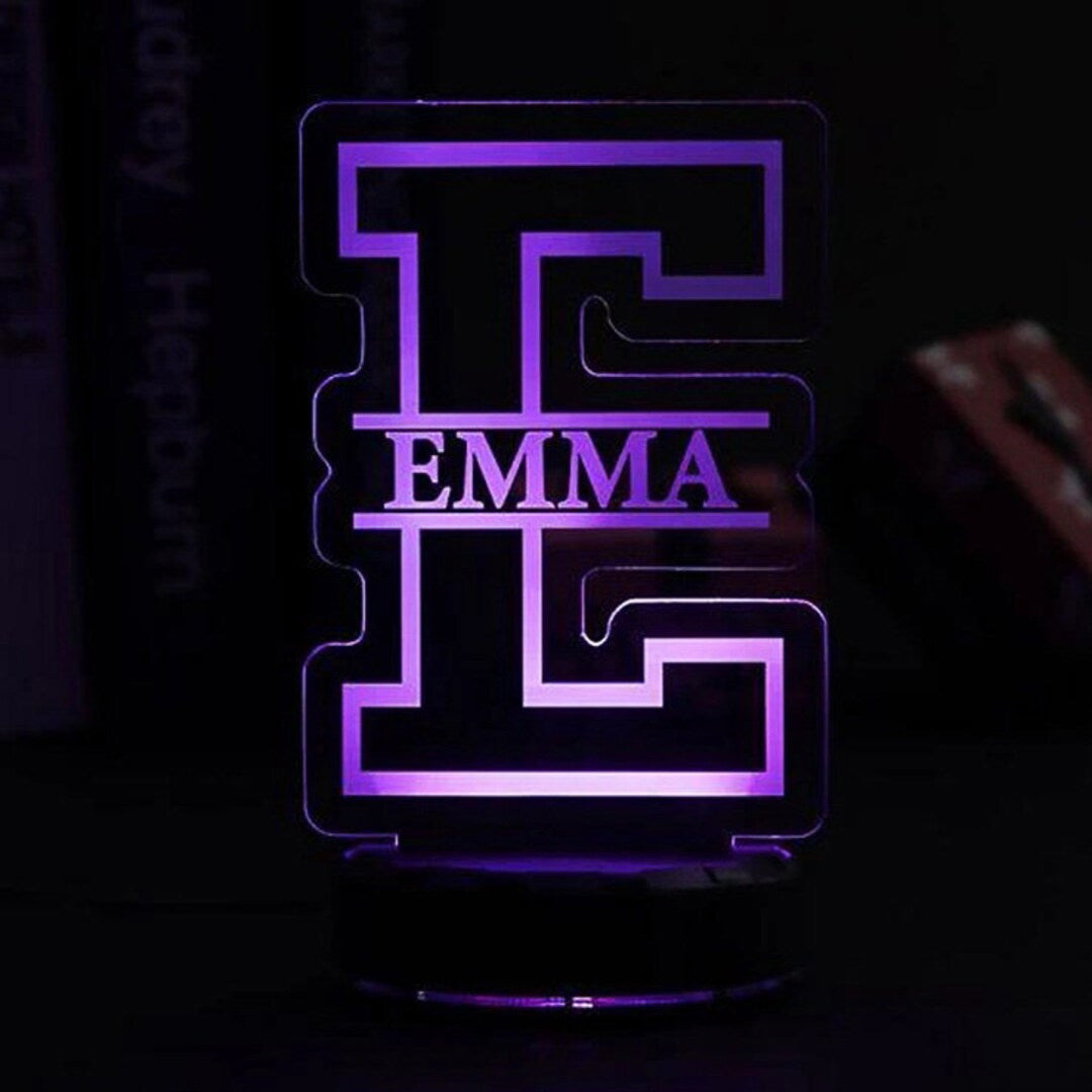 Personalized Name Letter Night Light