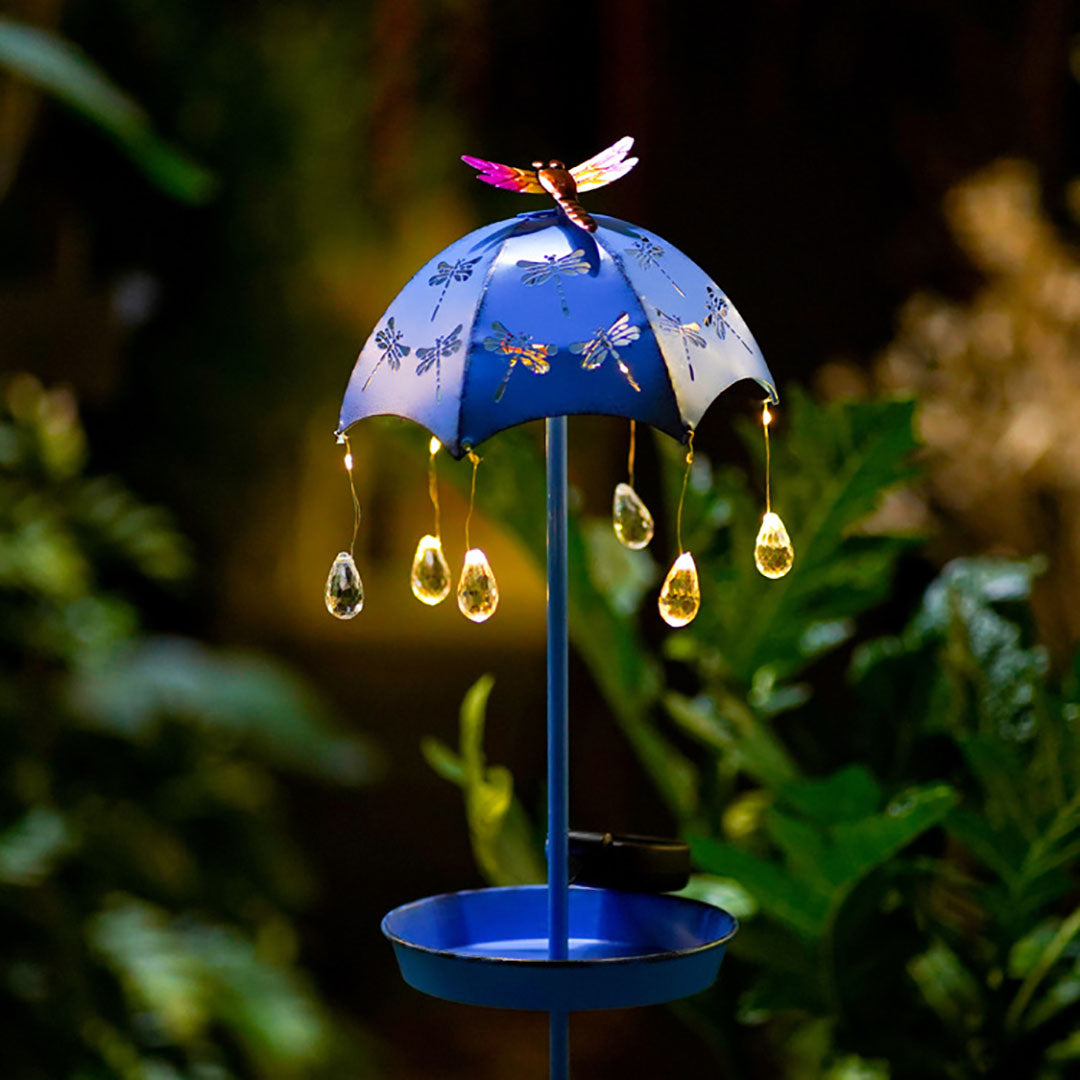 Umbrella Solar Light with Bird Feeder