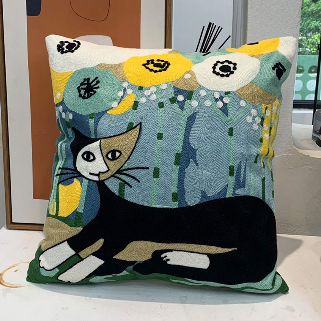 Taies d'oreiller d'art abstrait moderne (0215)