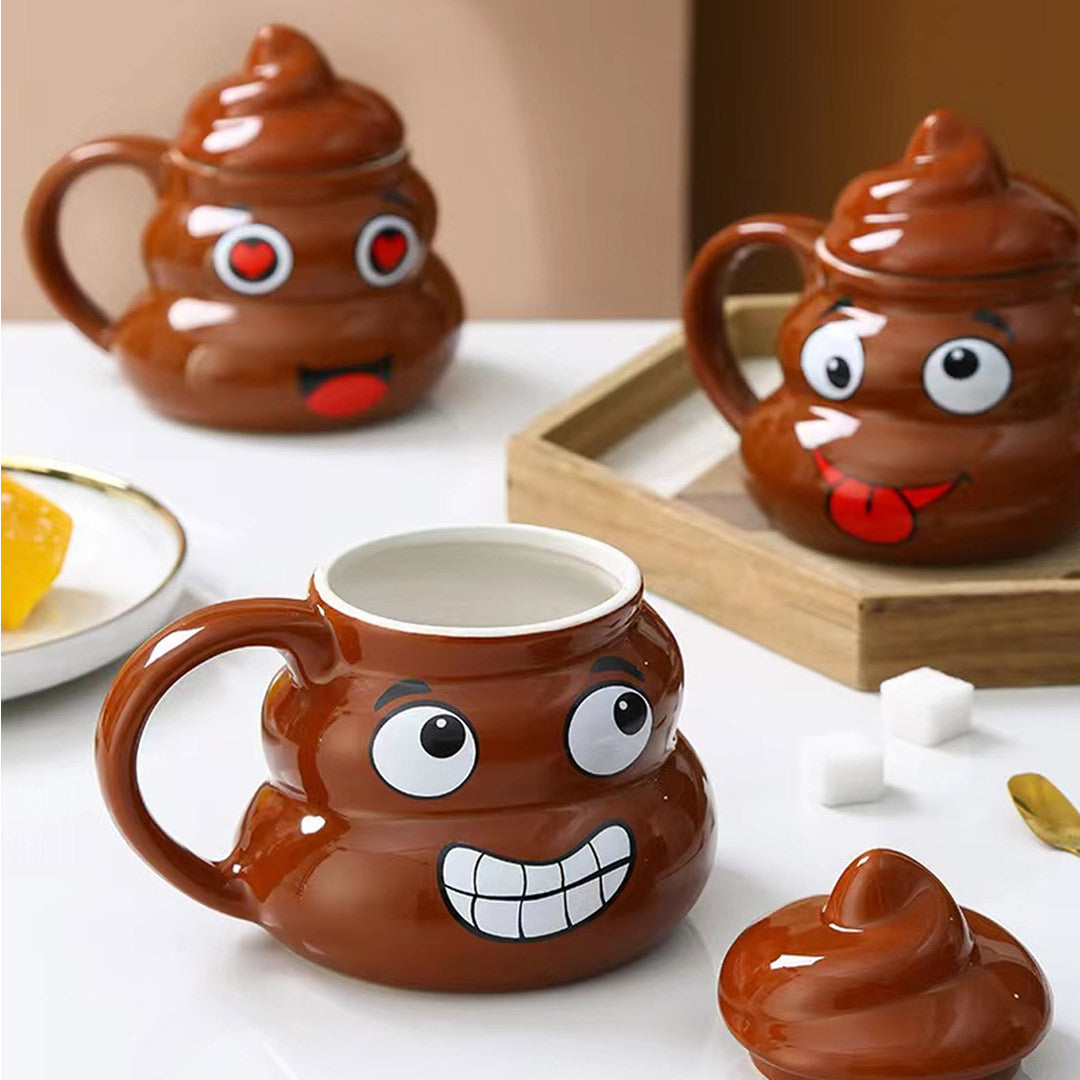 Funny Ceramic Cute Poop Emoji Mug