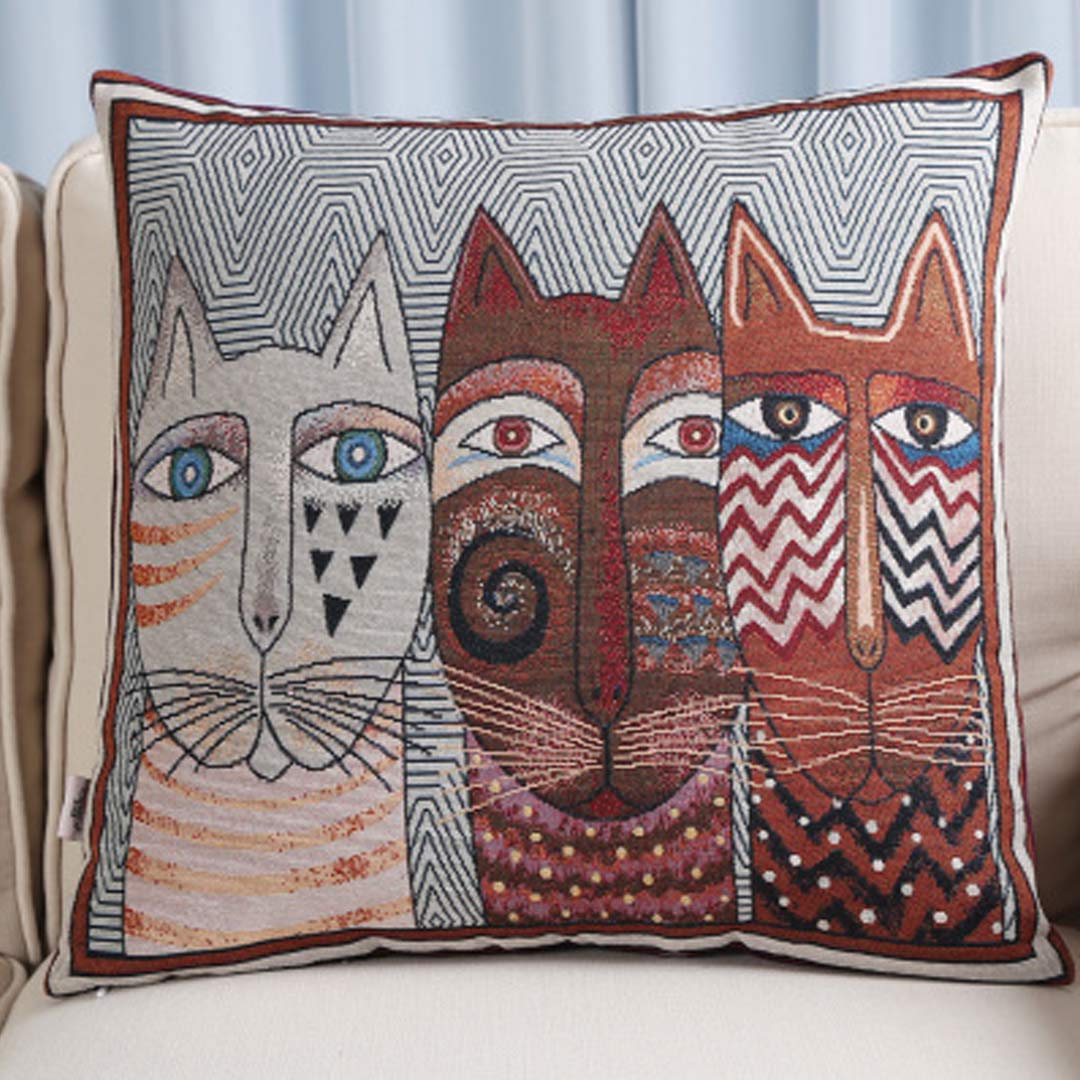 Fundas de almohada de arte bordado