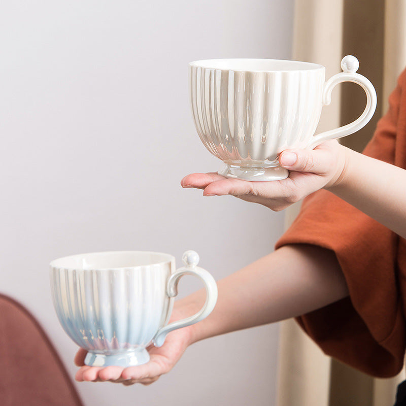 Taza de cerámica degradada Pearl Glaze
