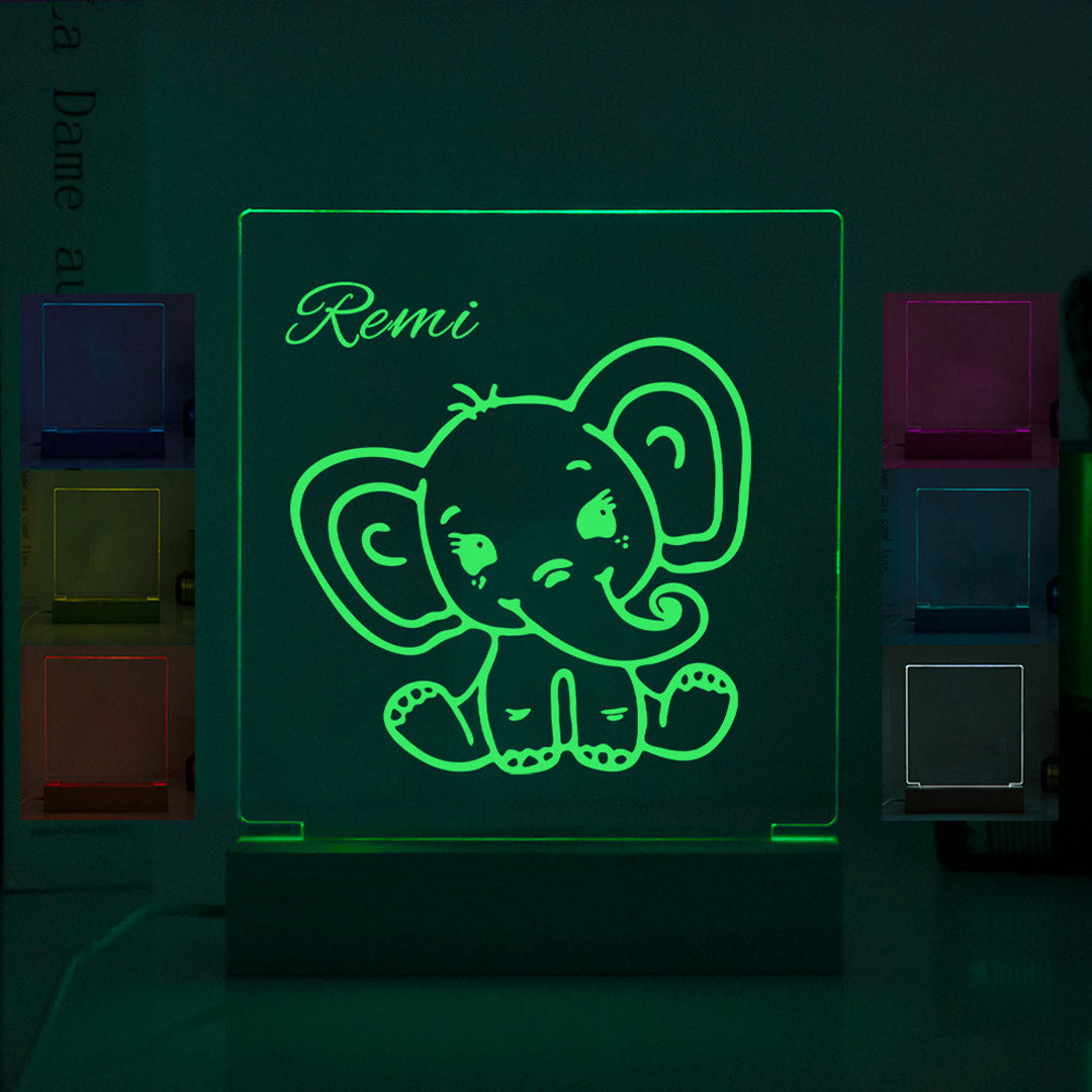 Customized Wood Base Night Light