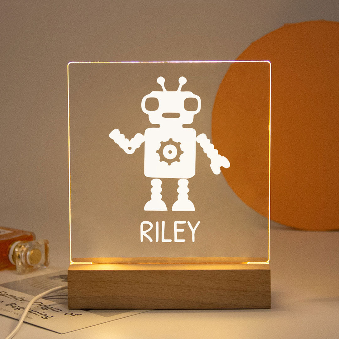 Customized Wood Base Night Light