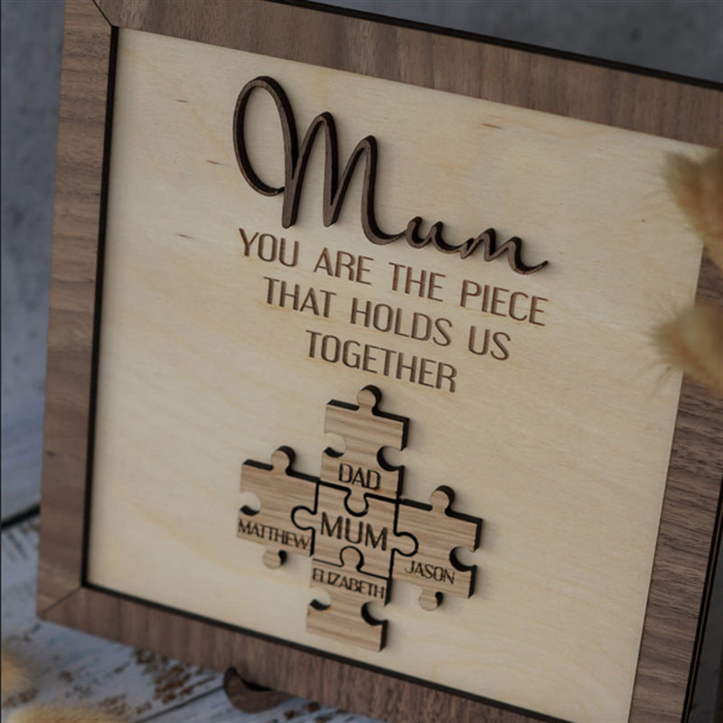 Handmade Personalized Puzzle Piece