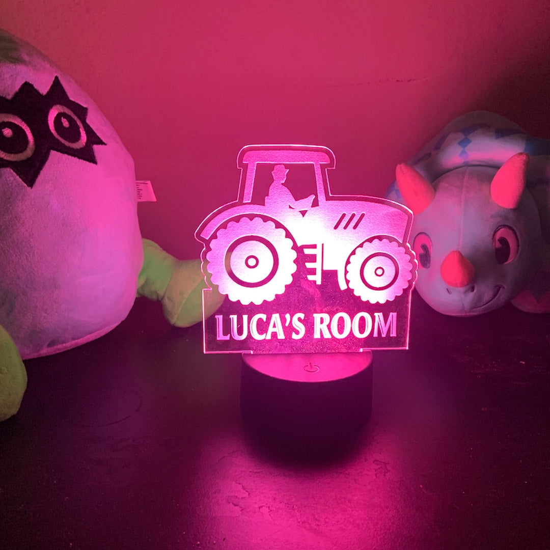 Personalized Tractor Night Light