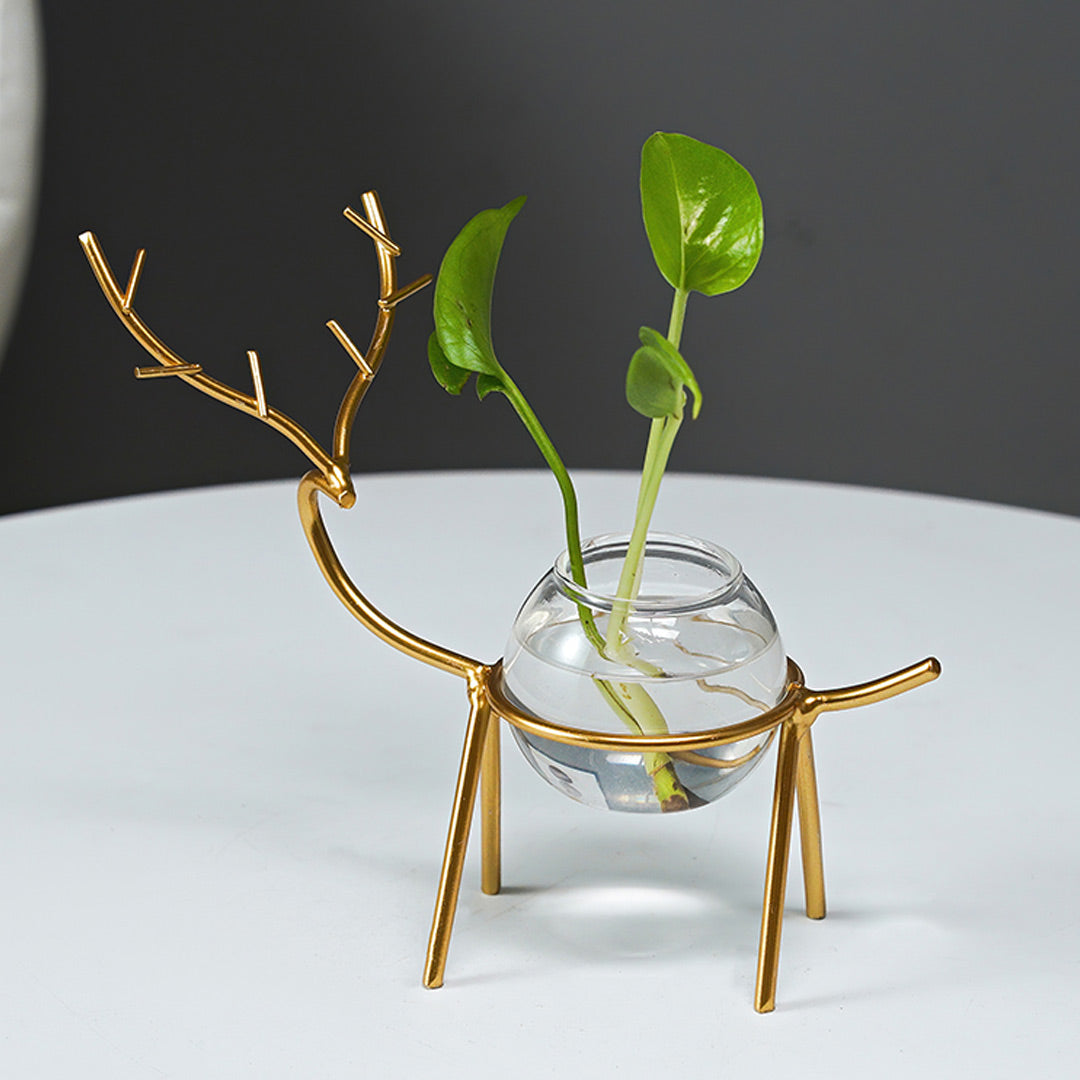 Hirsch-Hydrokultur-Vase