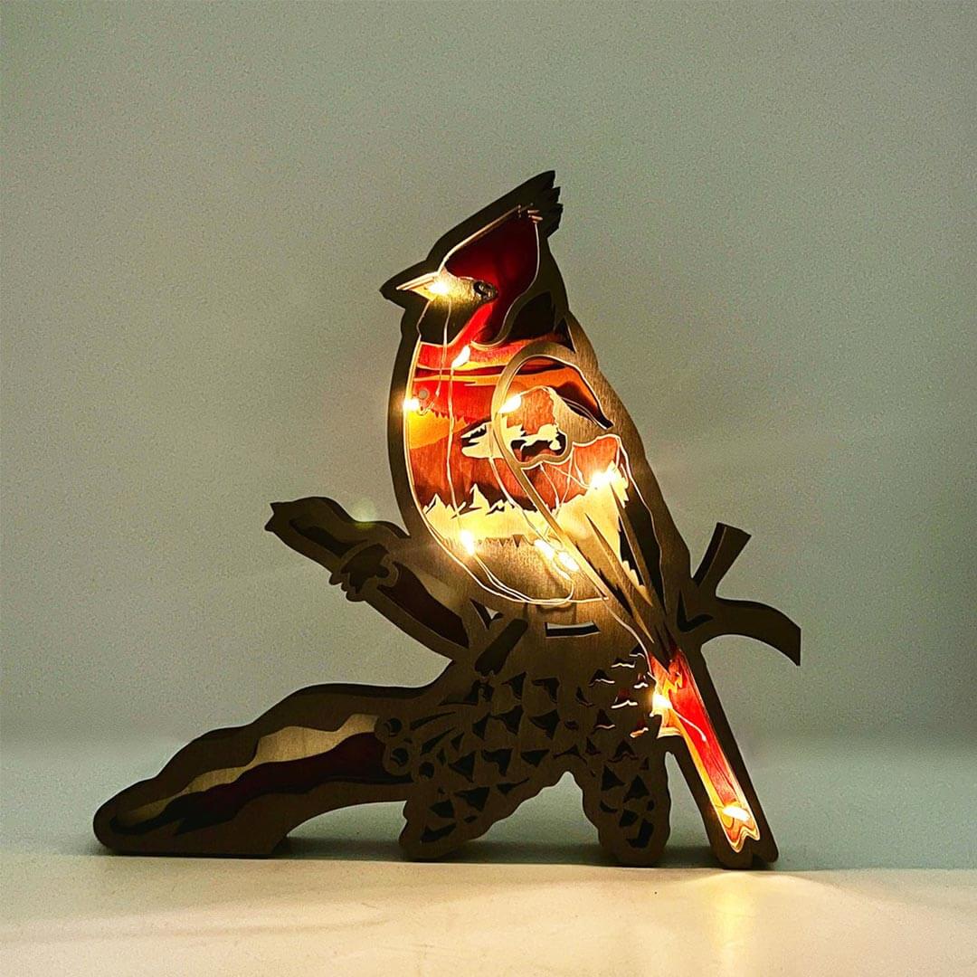 3D Wooden Running Fox Carving Handcraft