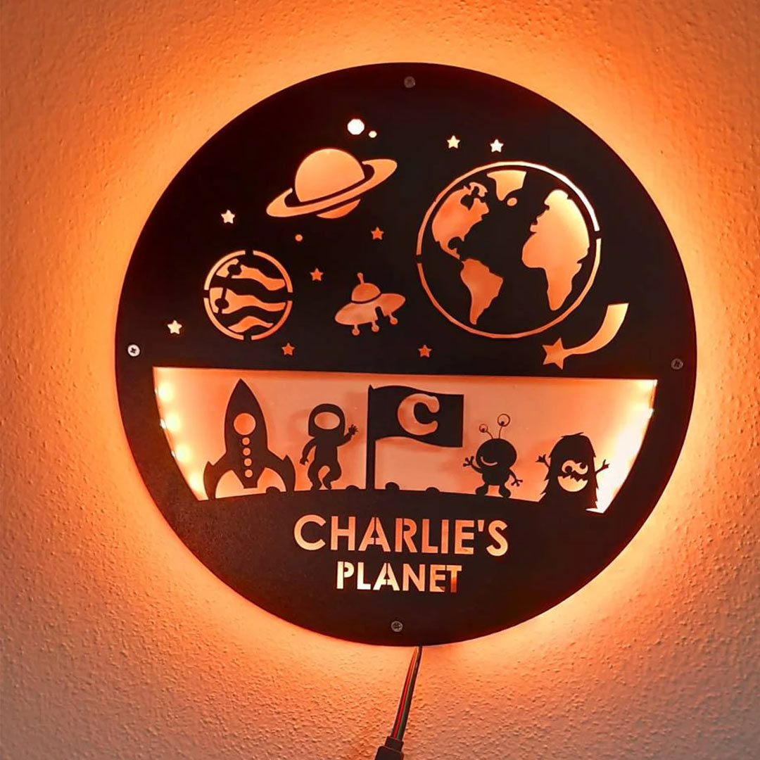 Personalized Space Night light