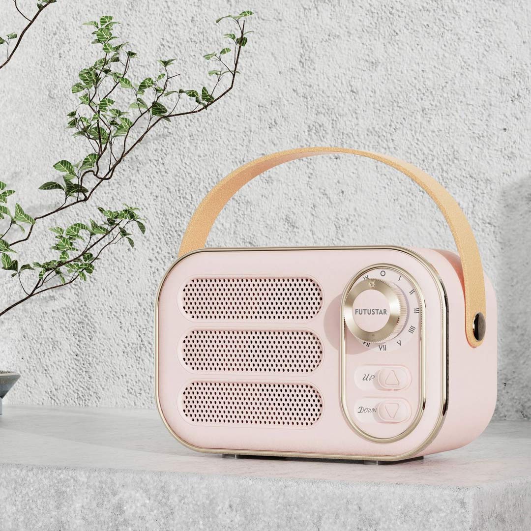 Altavoz Bluetooth inalámbrico portátil retro