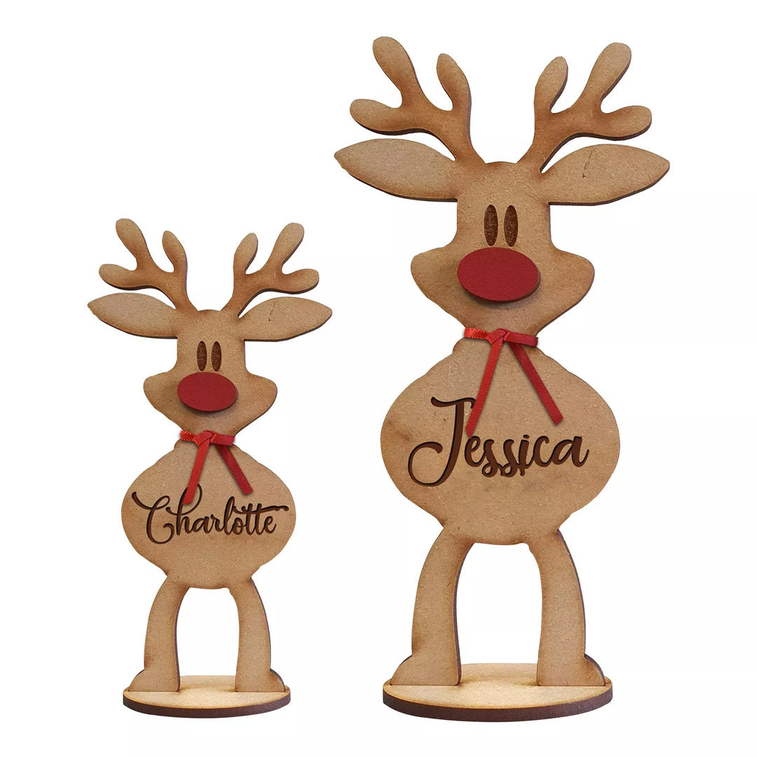 Personalized Freestanding Reindeer