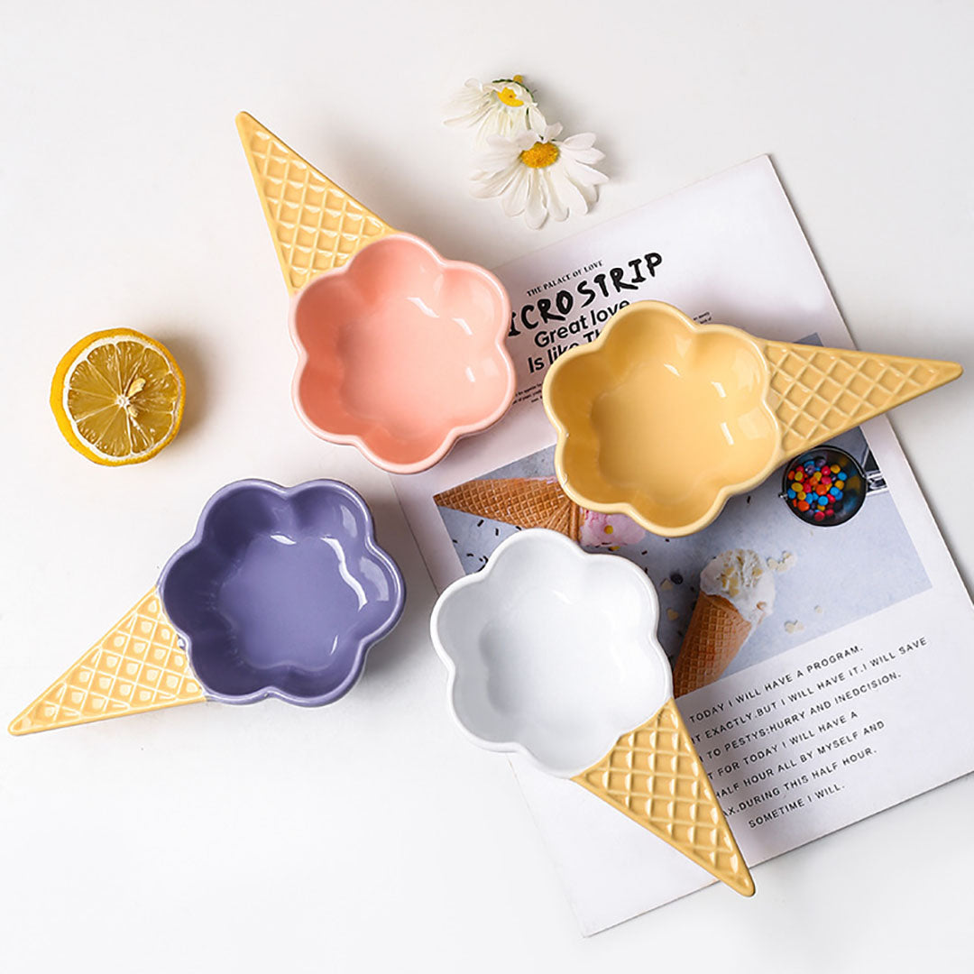 Ice Cream Handle Dessert Bowl