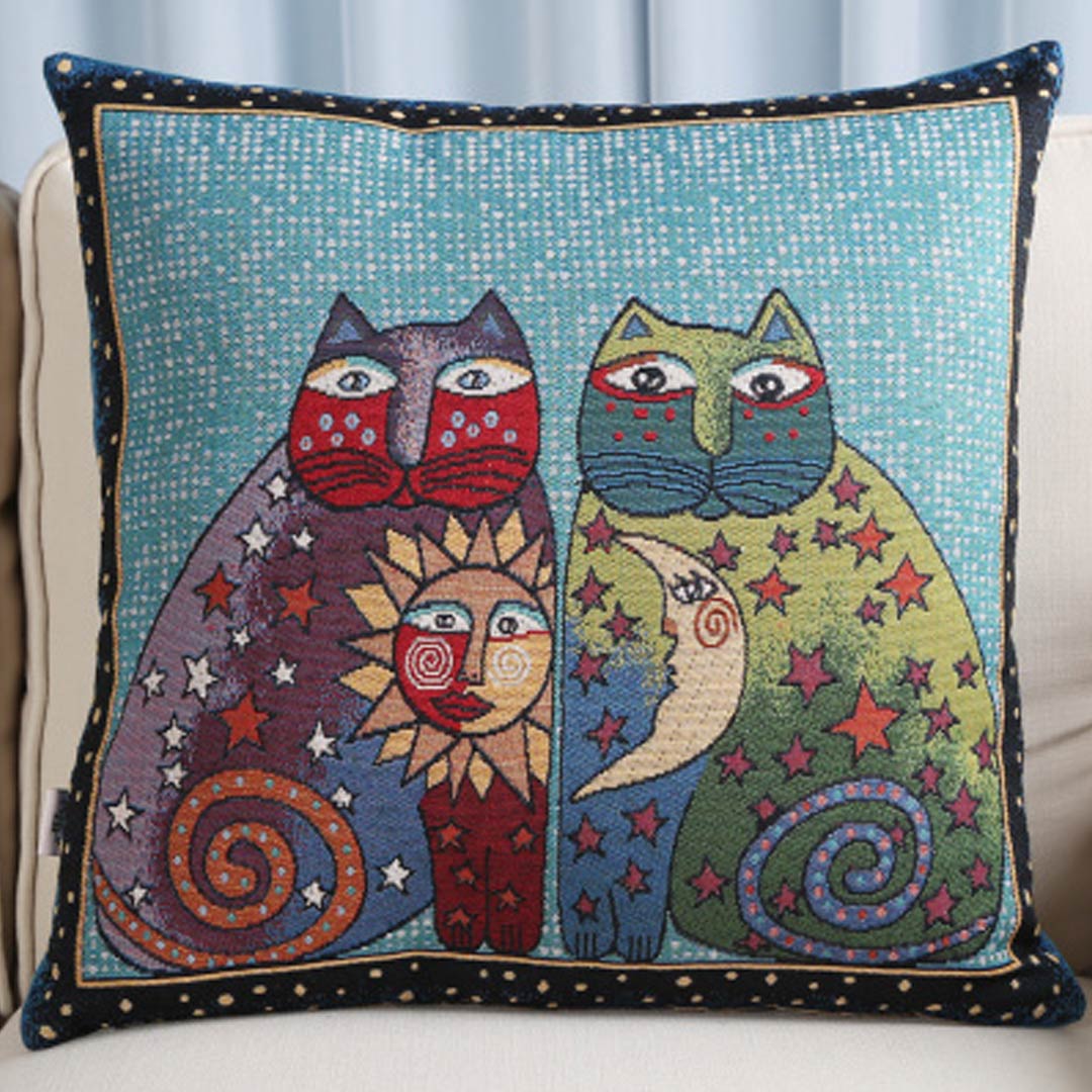 Housses de coussin d'art de broderie