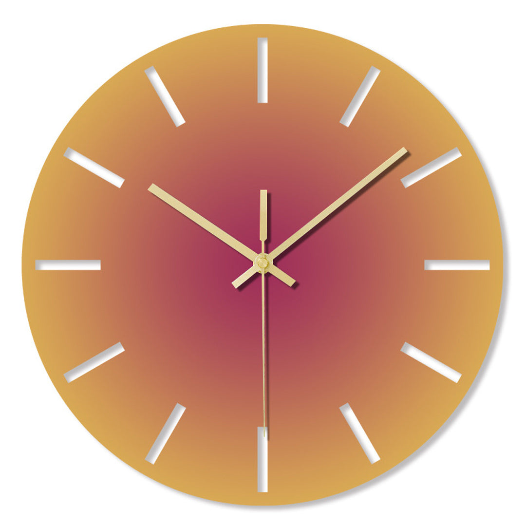 Reloj de pared de color degradado