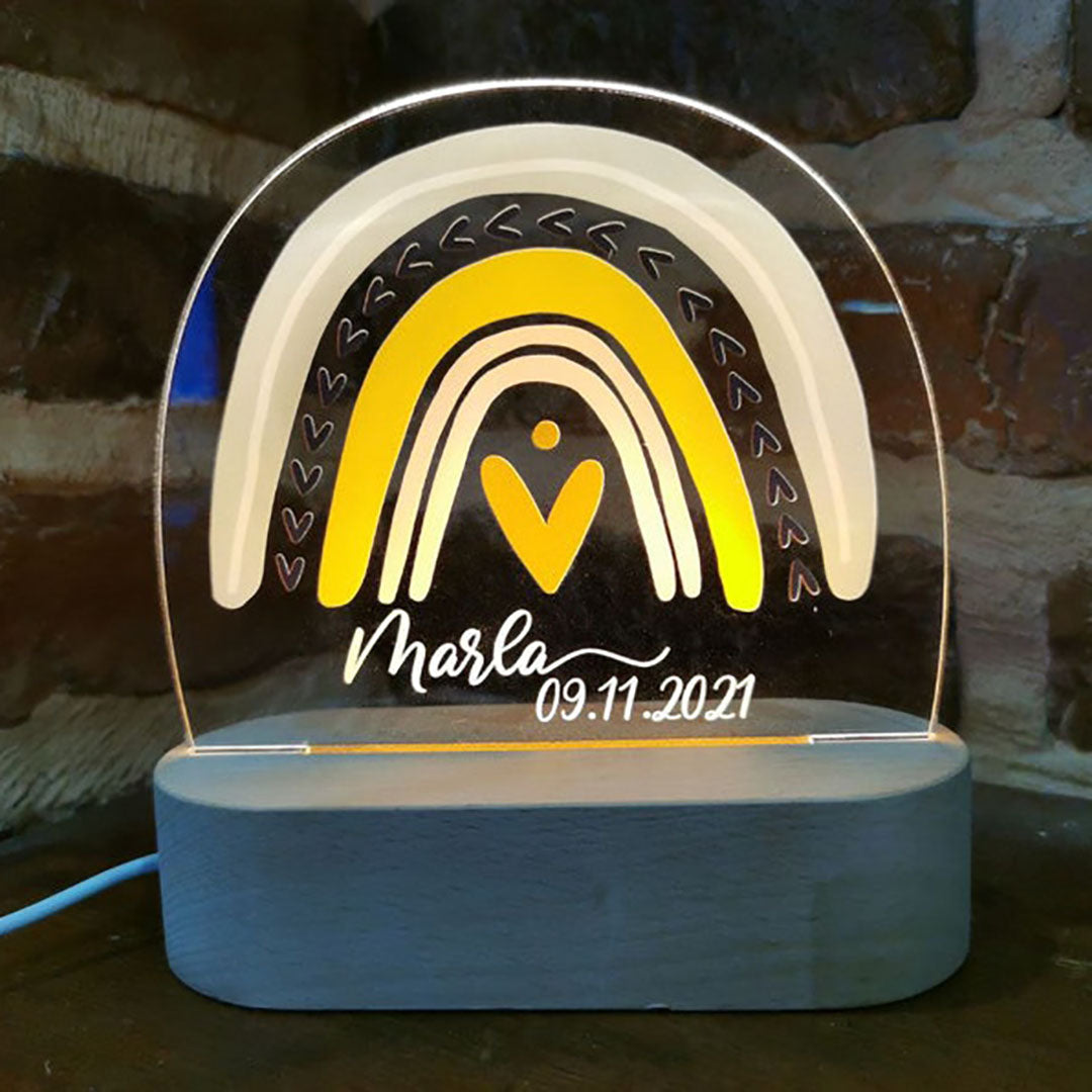 Personalized Rainbow Night Lamp