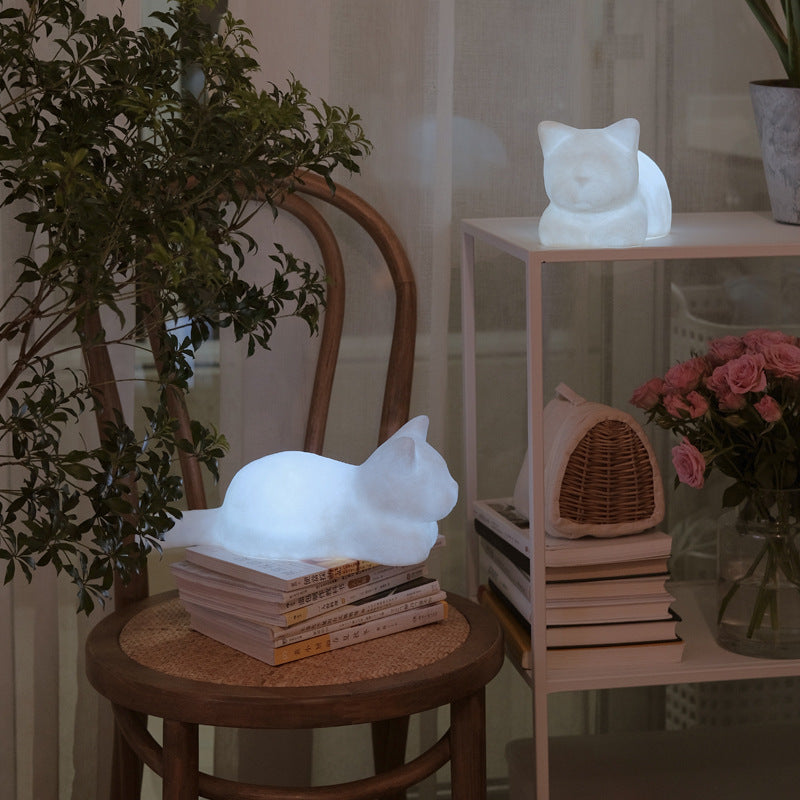 Lindo gato decoración del hogar luz nocturna