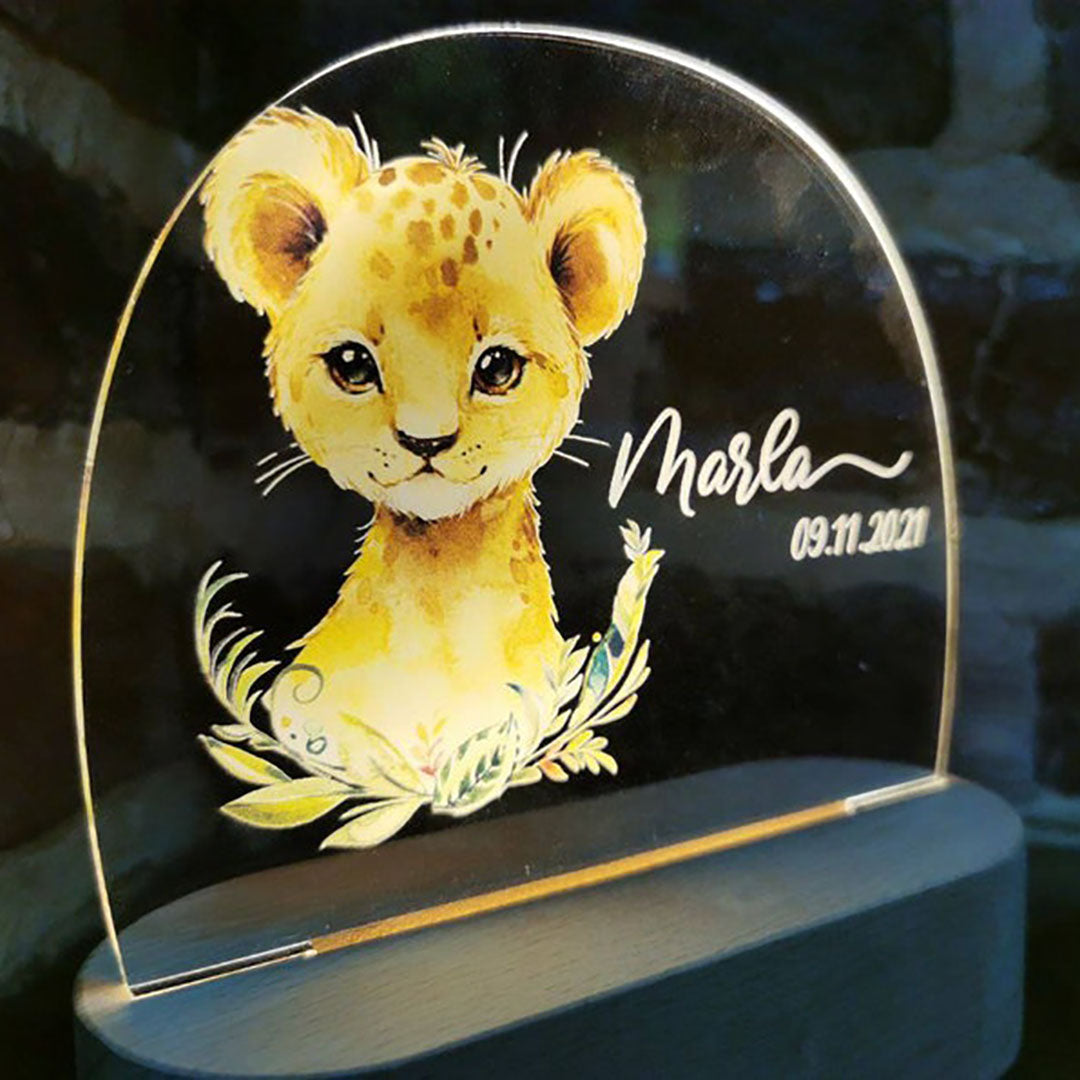 Lámpara de noche de bebé personalizada