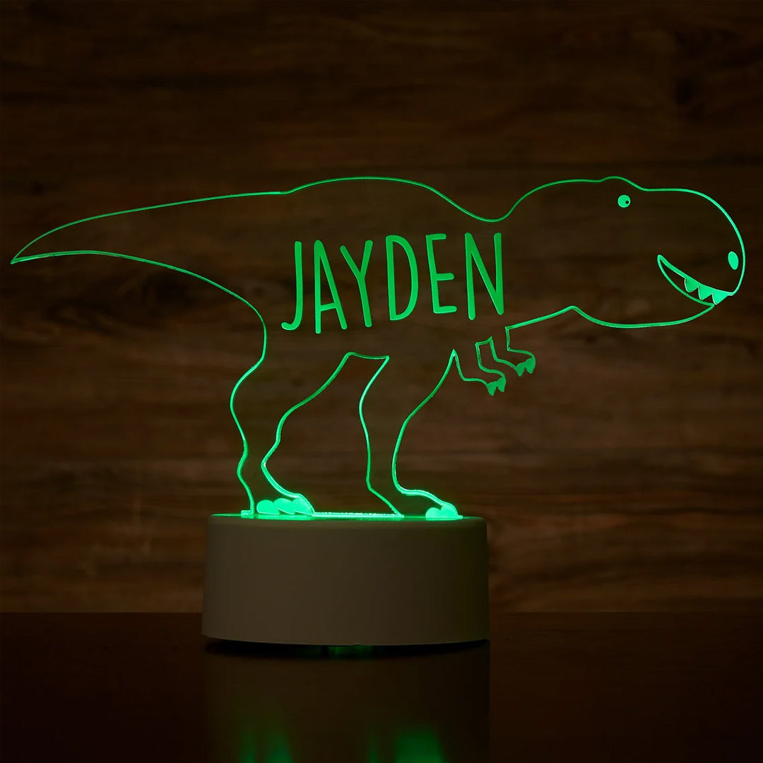 Luz de noche de dinosaurio personalizada