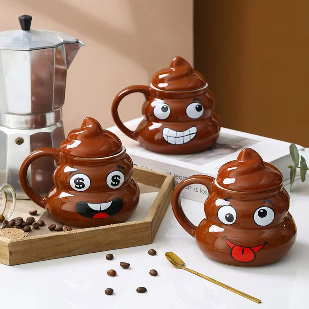 Funny Ceramic Cute Poop Emoji Mug