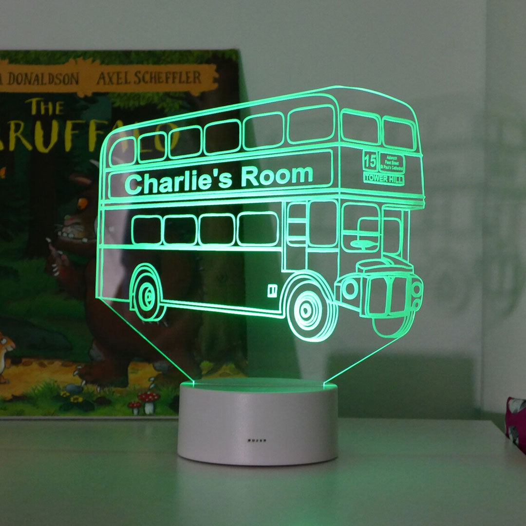 Personalized London Bus Night Light