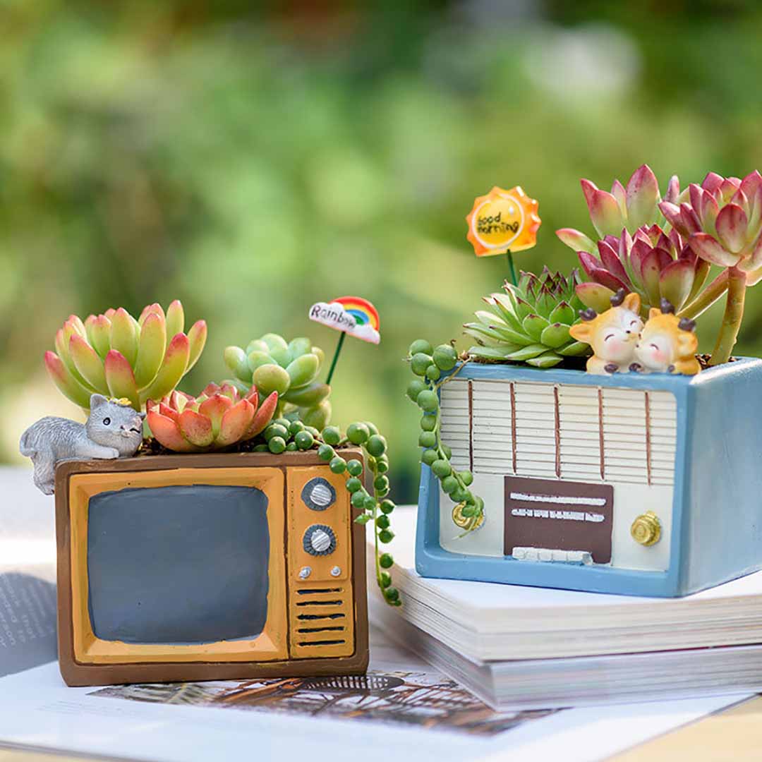 Creative Retro Objects Planter