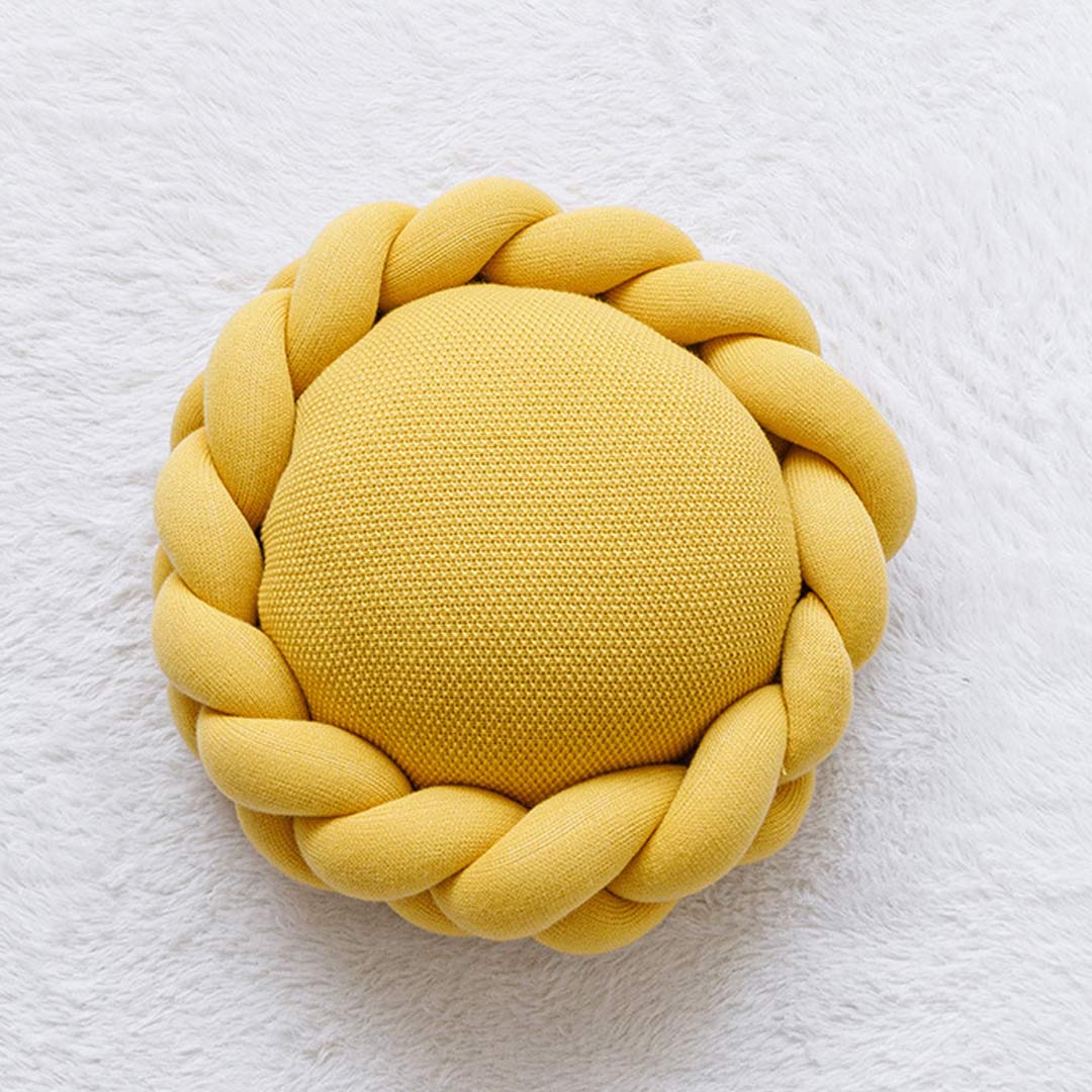 Cuscini in maglia fatti a mano a forma di fiore