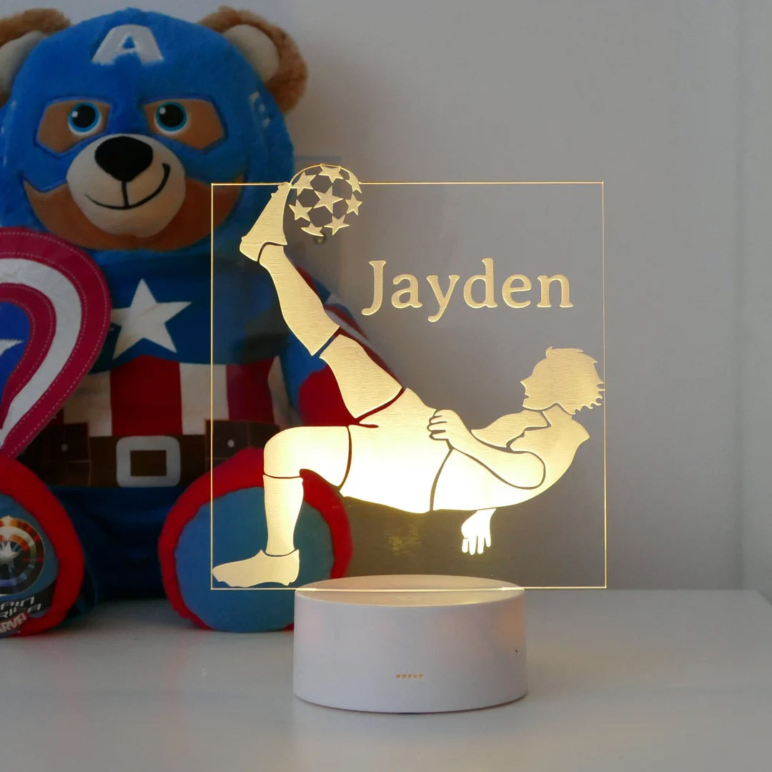 Personalisiertes Fußball-Nachtlicht