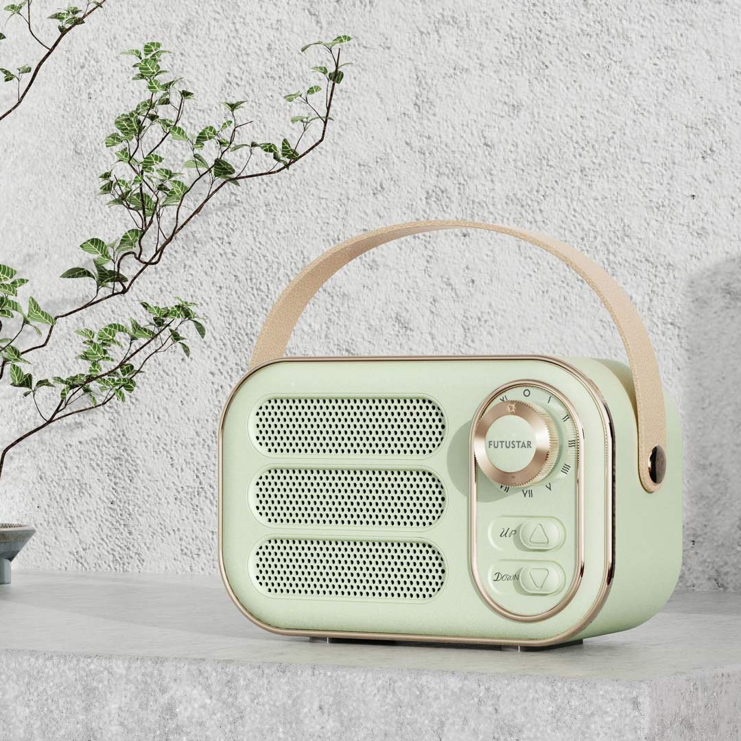 Altavoz Bluetooth inalámbrico portátil retro